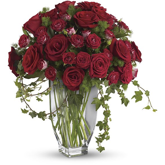 Rose Romanesque Bouquet - Red Roses