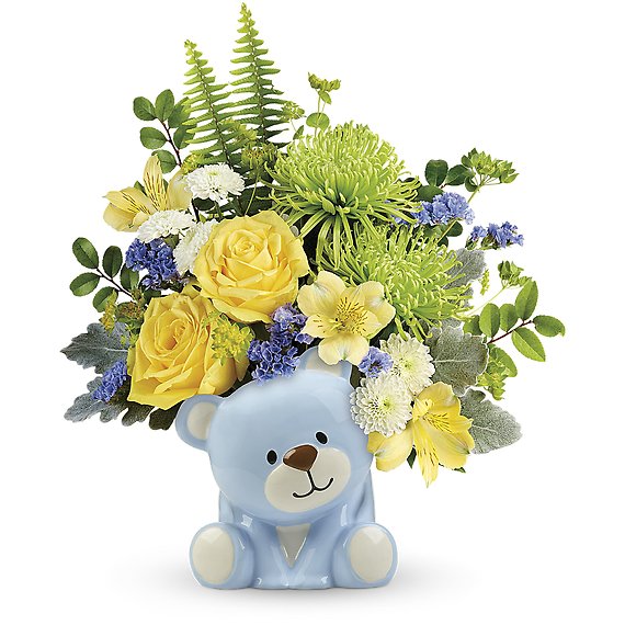 Joyful Blue Bear Bouquet