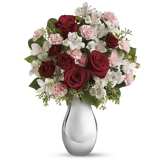 Crazy for You Bouquet with Red Roses