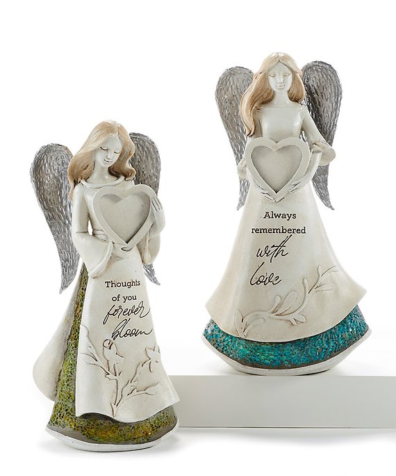 Mosaic Angel Figurine with Frame