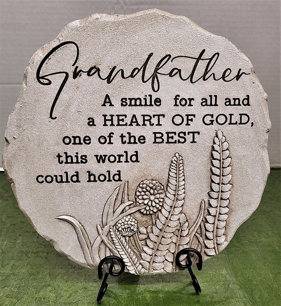 Grandfather Garden Stone & Stand