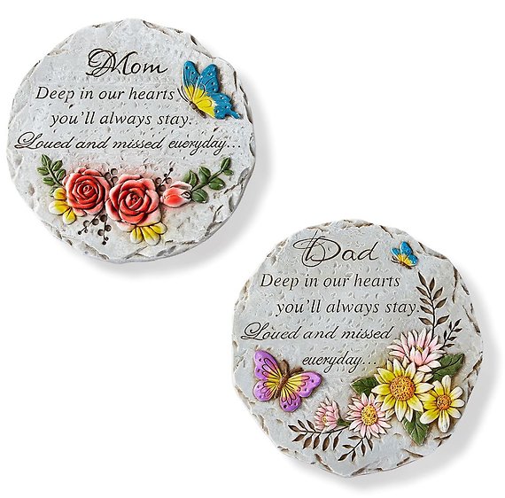 Memorial Mom and Dad Stepping Stone