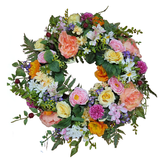 Blossom Brilliance Silk Wreath