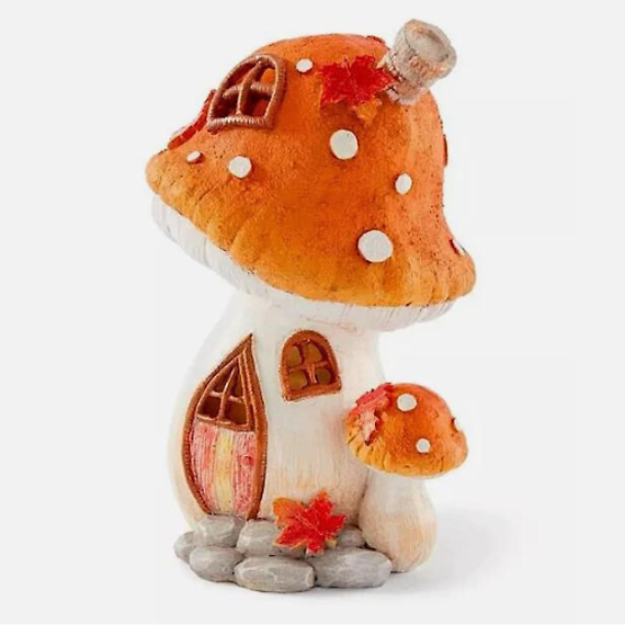 LED Autumn Mushroom Fairy Garden House