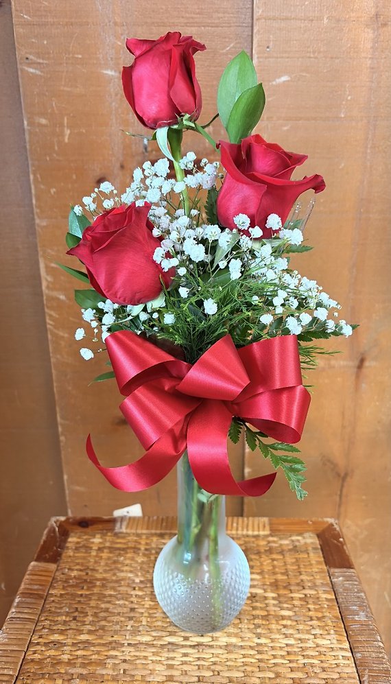 Three Rose Budvase